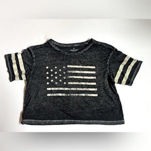 American Eagle American Flag Shirt
